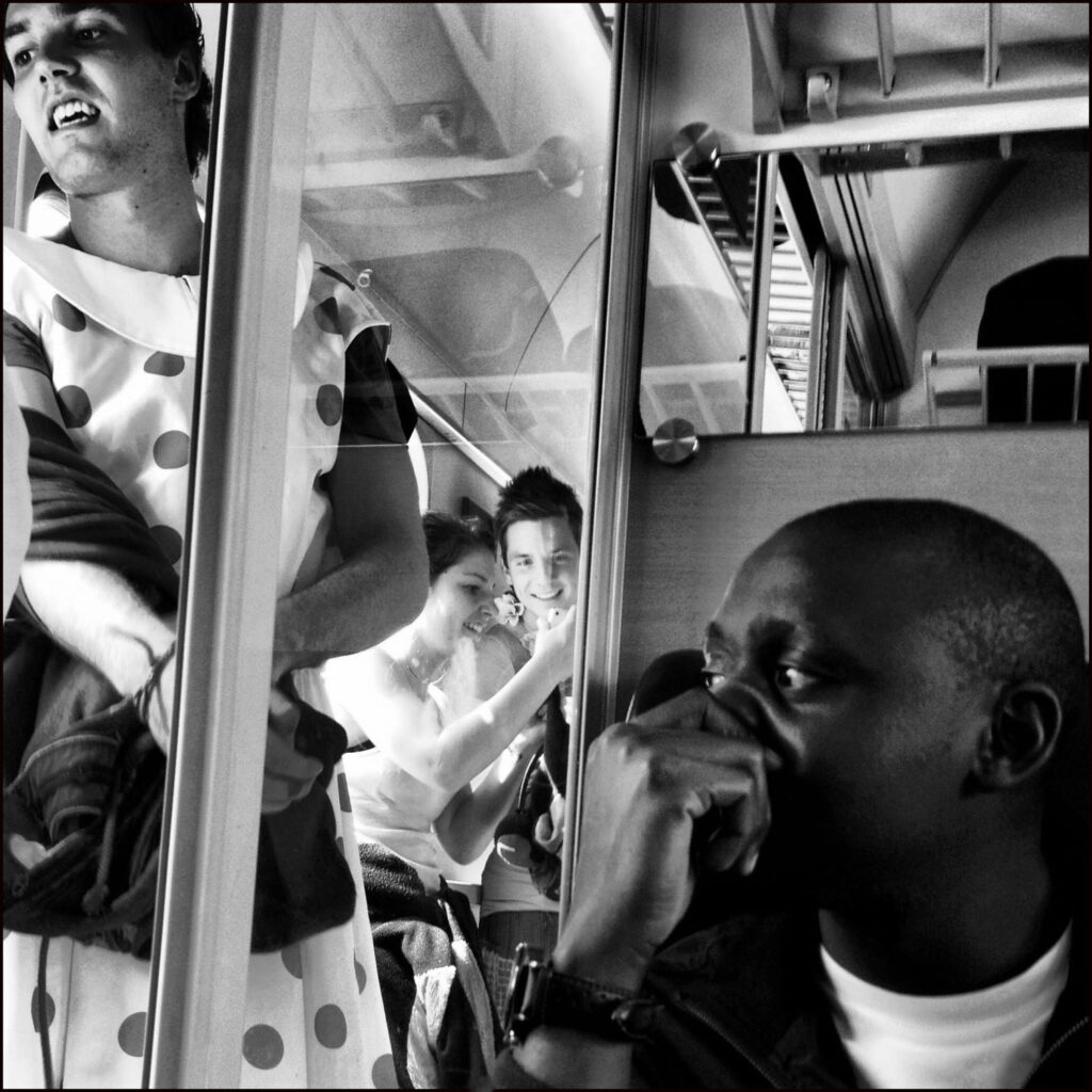 Willem Wernsen reflecties in trein