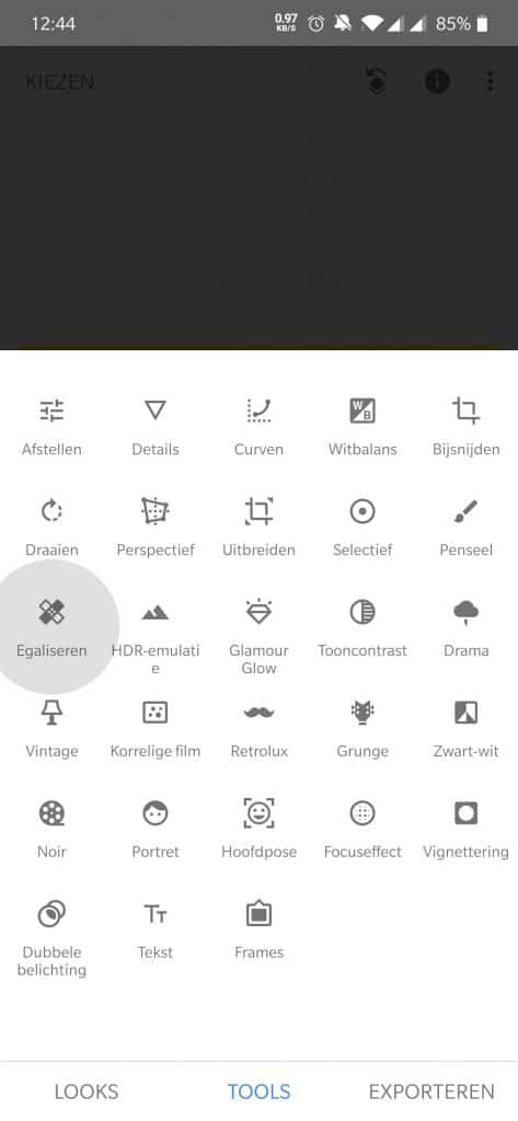 Snapseed Tools