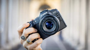 Canon EOS R8 camera close-up