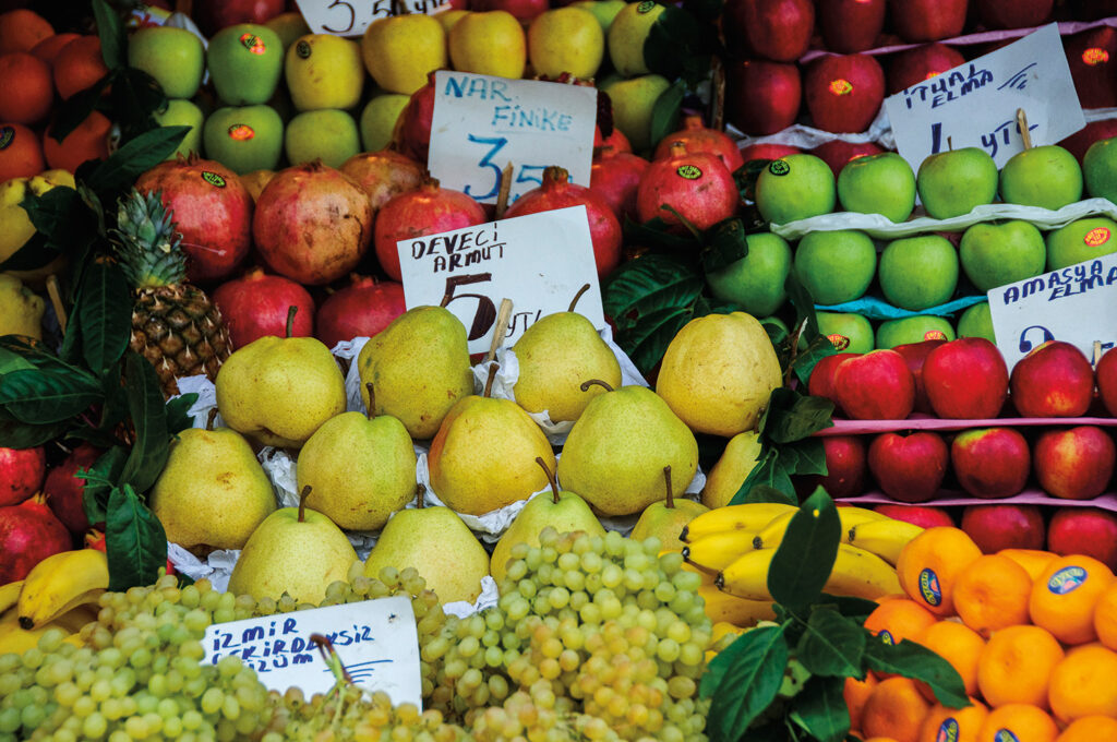 fruit op een markt