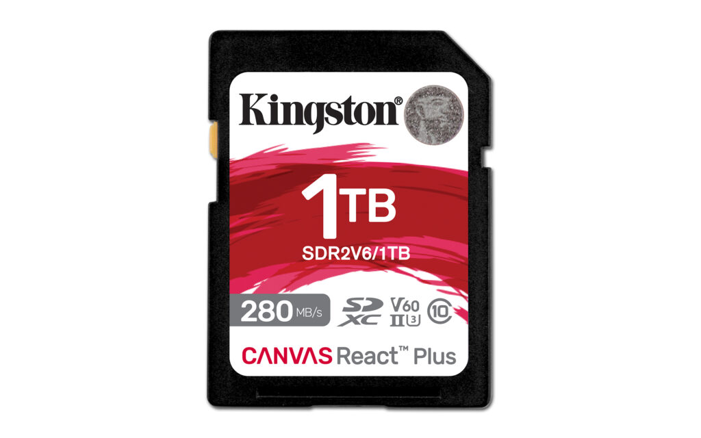 productbeeld Kingston Canvas React Plus V60 geheugenkaart