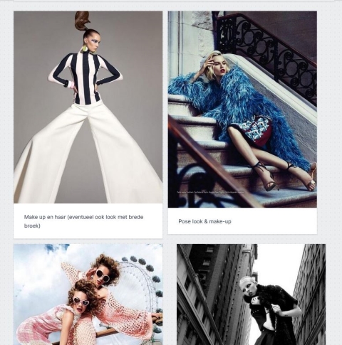 high fashion moodboard met verschillende modestijlen