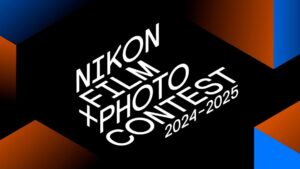 Nikon Film & Photo Contest logo op kleurrijke achtergrond