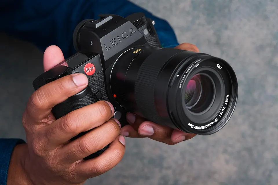 Leica SL3-S in gebruik