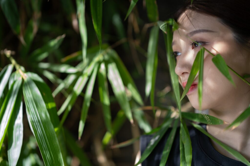 Zeiss Otus portret met planten