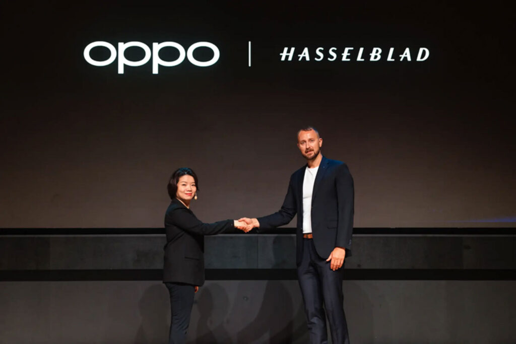 Olivella Liu, Overseas CMO, OPPO en Bronius Rudnickas, Global Marketing Manager, Hasselblad