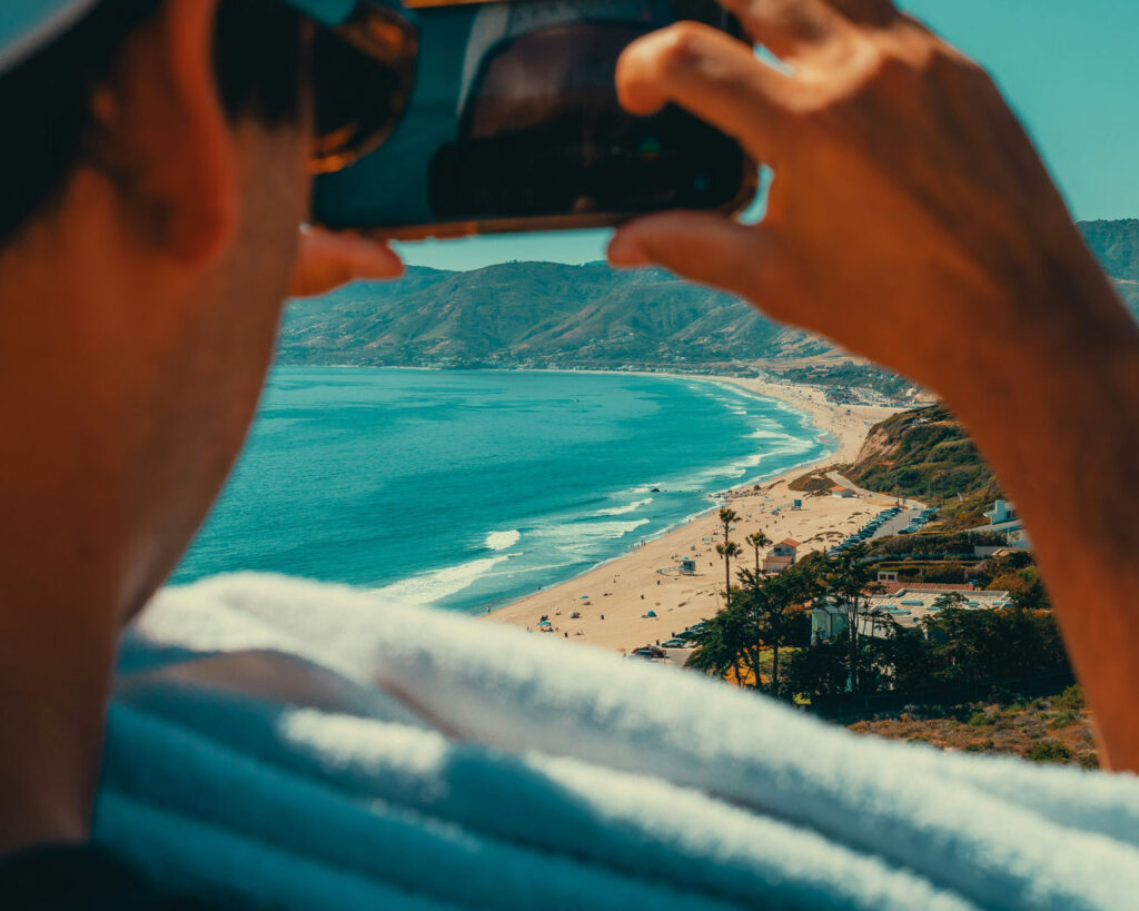 filmen van een strand