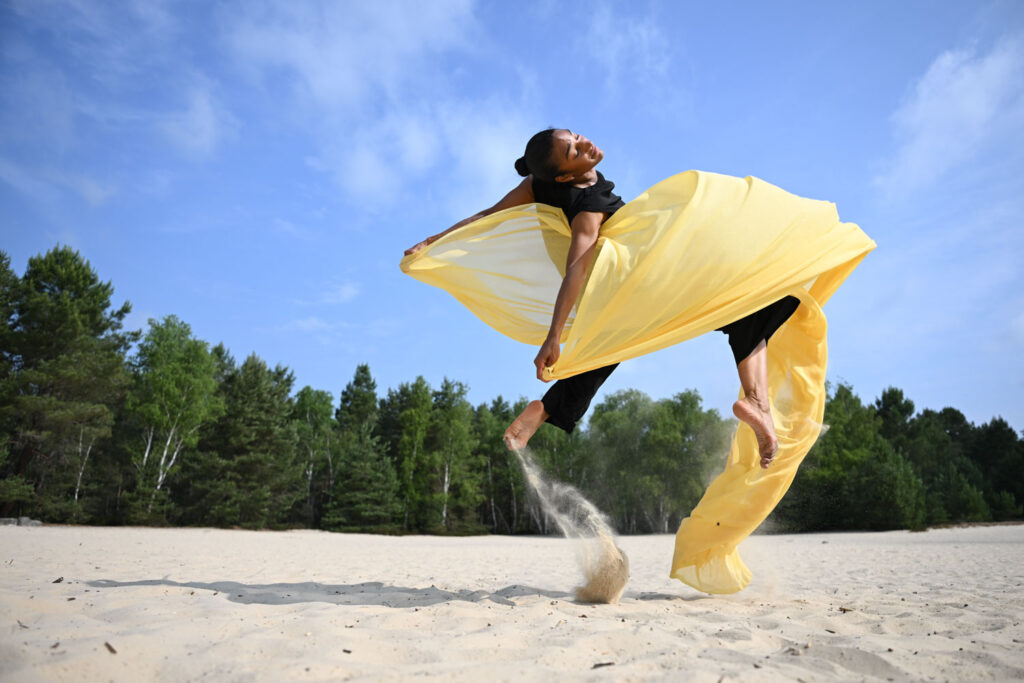 portretfoto op het strand