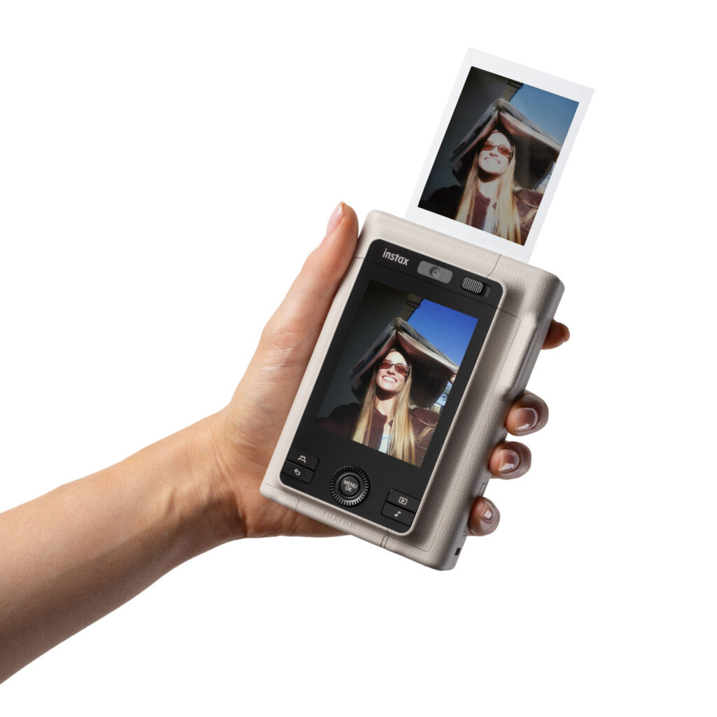 Instax mini LiPlay+ scherm en camera aan de achterkant