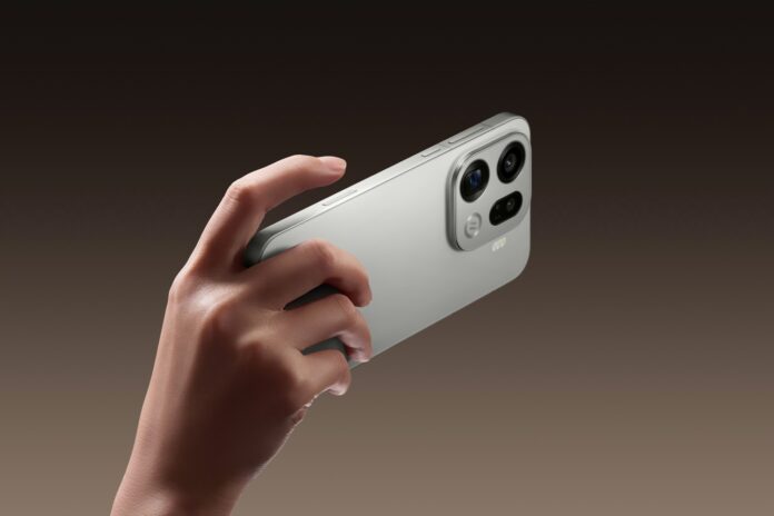 Find X9 Pro_Silk White_Quick Button_Grey Background