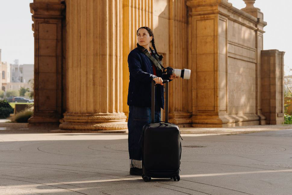 peak design roller pro in gebruik als fotograaf op reis