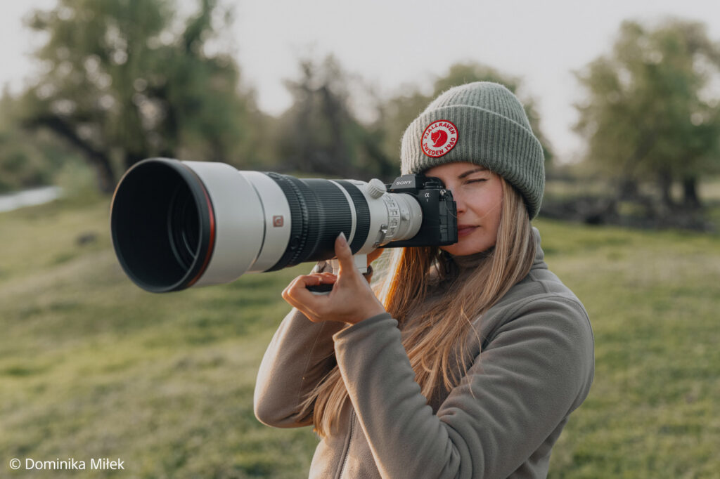 Dominika Milek fotografeert met Sony 100-400mm lens