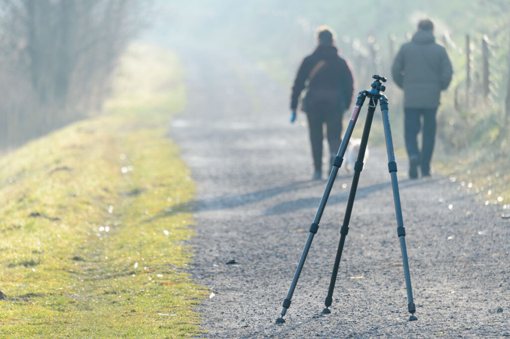 verkeerd gepositioneerd statief in landschap, tip voor stabiele statiefopstelling bij landschapsfotografie