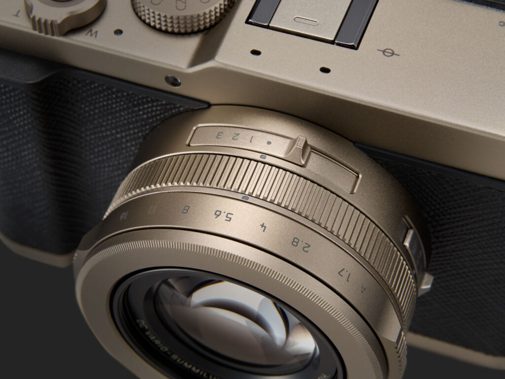 gouden lens van LUMIX L10 Panasonic