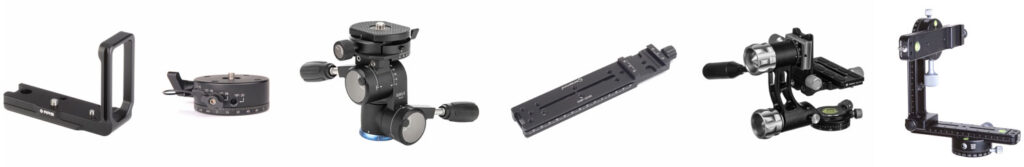 Panoramafotografie accessoires L-bracket nodal slide panoramaklem statiefkop