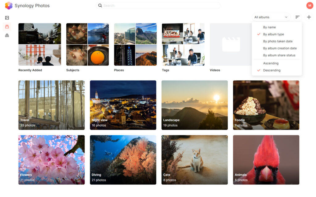 Synology Photos albums