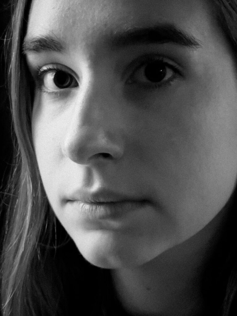 portret van meisje natuurlijk licht