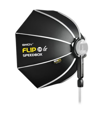 SMDV Flip-softbox voor flitsfotografie op locatie