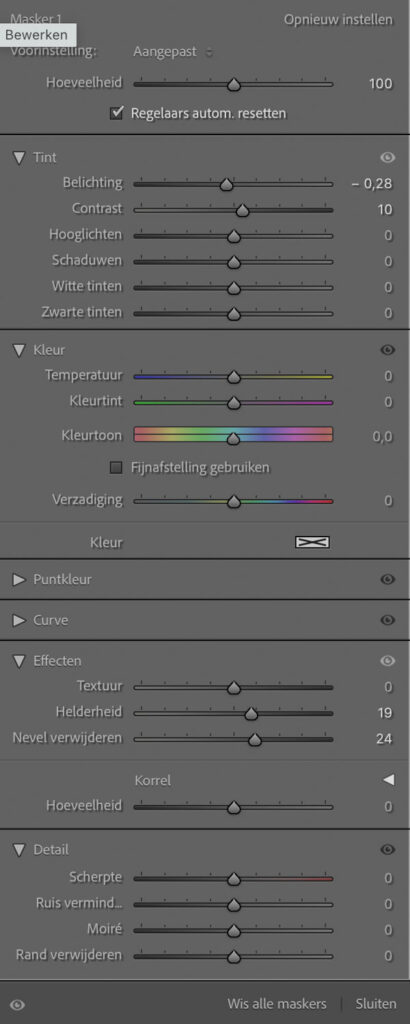 luchtselectiemasker in Lightroom