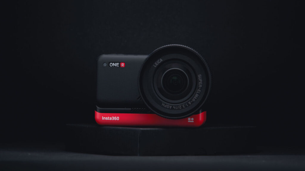 Insta360 One R met grote lens