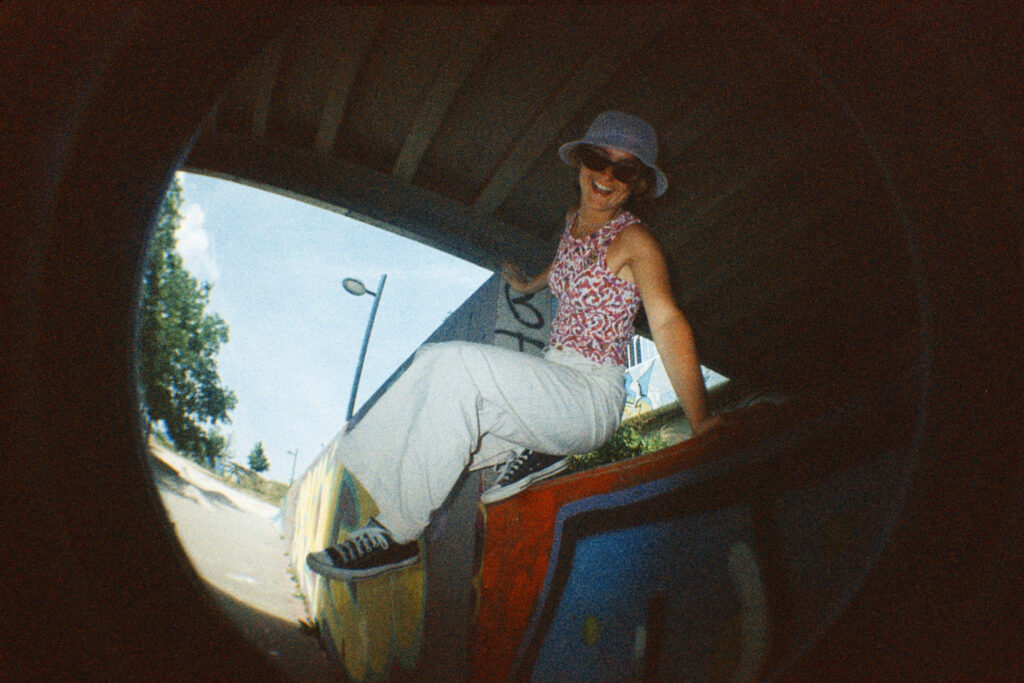 fisheye foto in tunnel