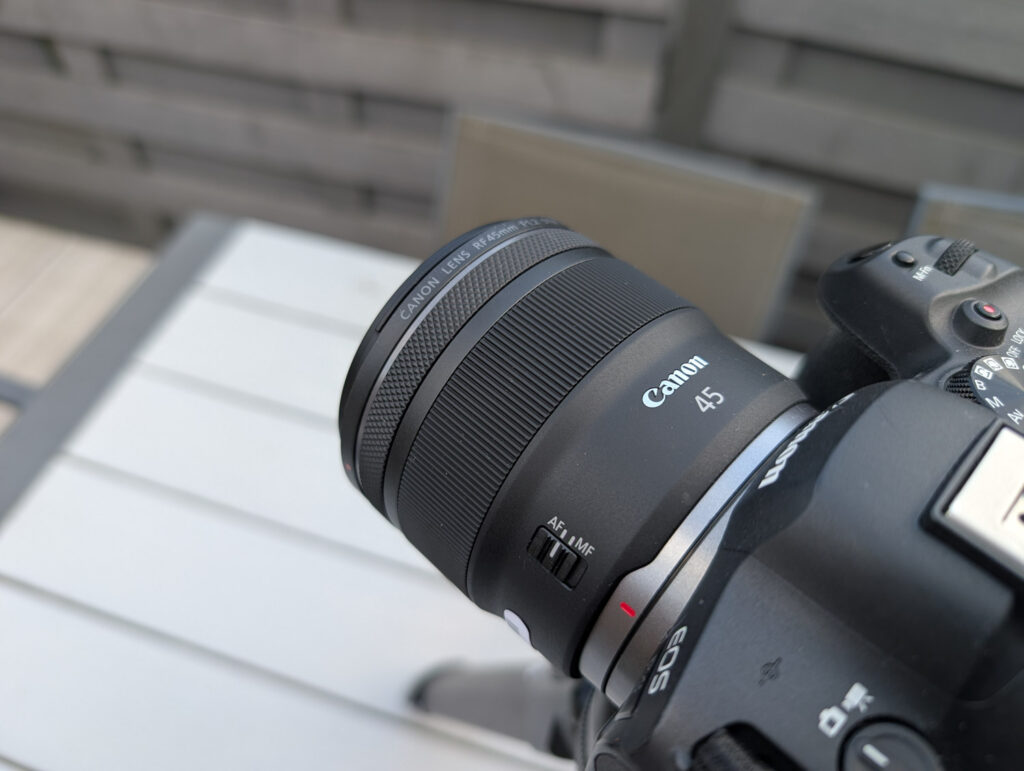 Canon 45mm lens zonder lenskap