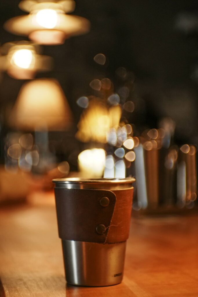 Bokeh in de vorm van een afgeronde driehoek