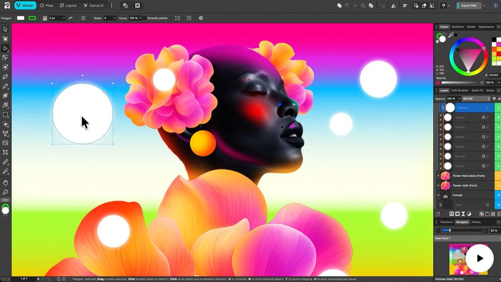 Vector Studio in Affinity als gratis alternatief voor Adobe Illustrator