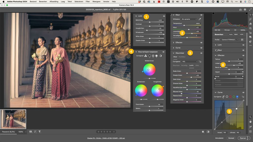 Retro-bewerking in Adobe Camera Raw als basis voor eigen Creatieve Lightroom profielen