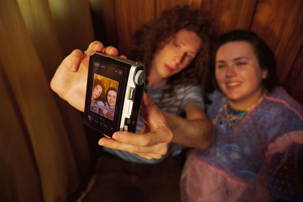 selfie maken met de instax mini Evo 2