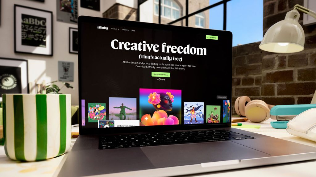 homepage van Affinity