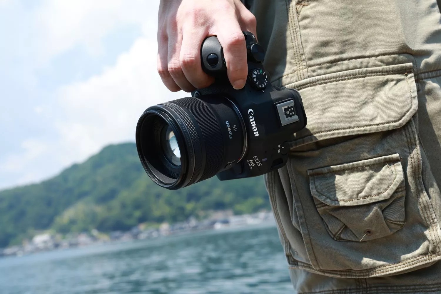 Canon 45mm lens op body