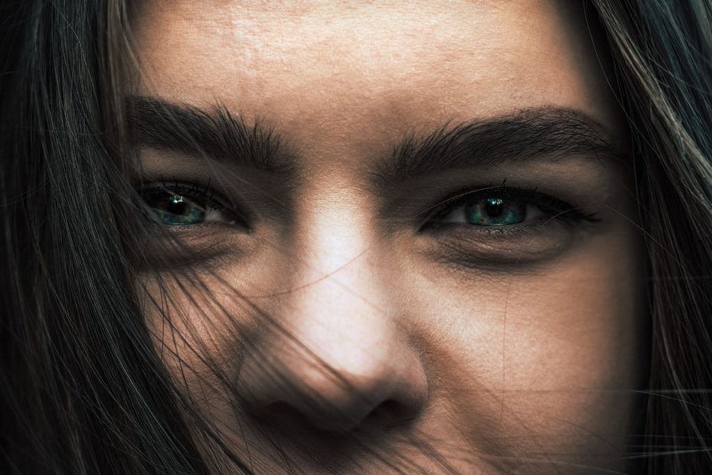 Close-up portret met Lightroom profiel