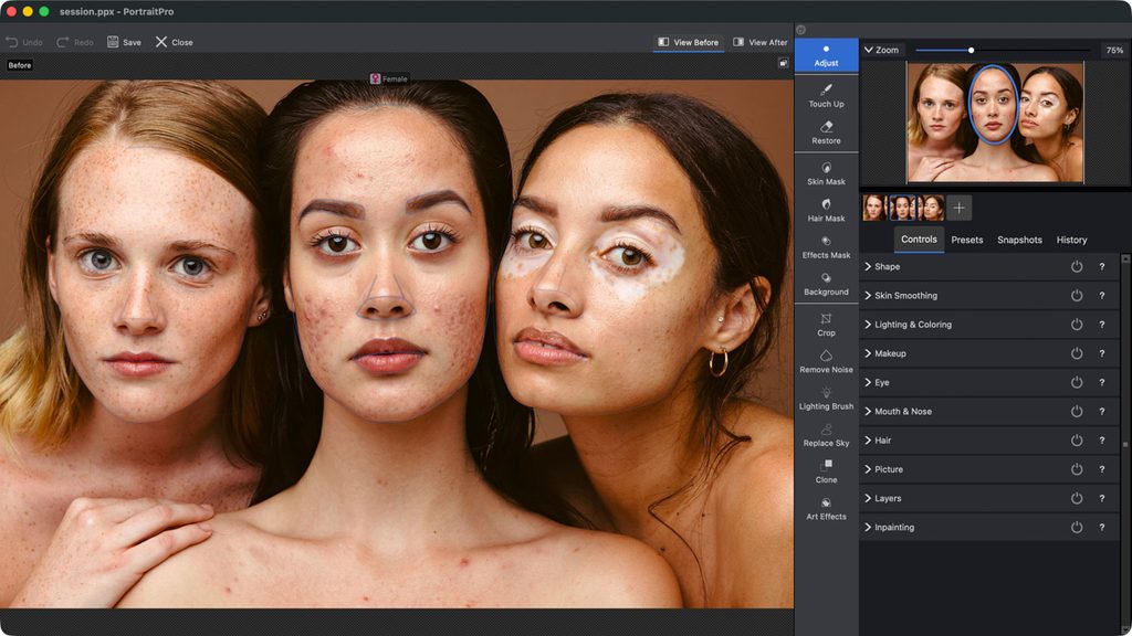 PortraitPro 27 groepsportret