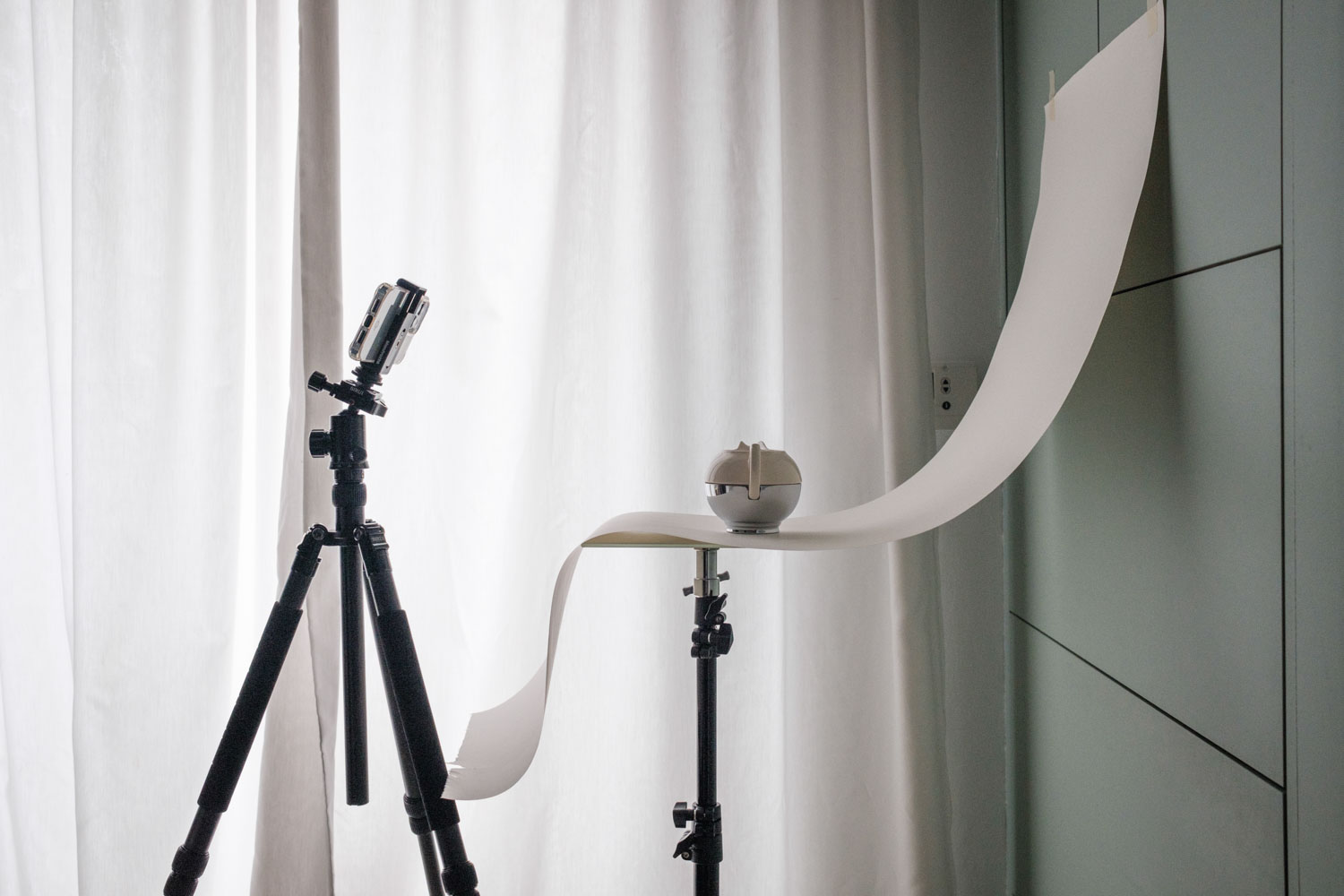 setup voor smartphone productfotografie